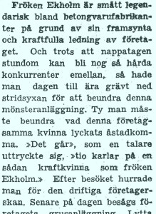 Mimmi tidningsklipp